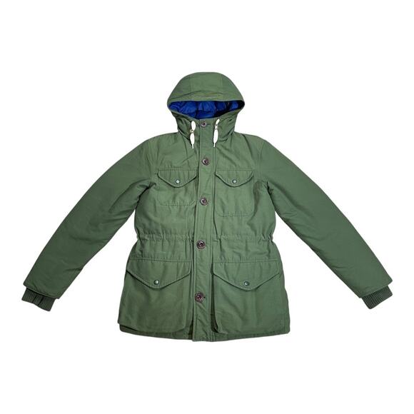 Jack Spade Army Green Anorak Hooded Parka Size Xs - Picture 1 of 5